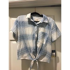 L Target Button Dwon T-Shirt